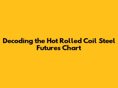 Decoding the Hot Rolled Coil Steel Futures Chart