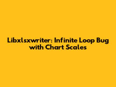 Libxlsxwriter: Infinite Loop Bug with Chart Scales