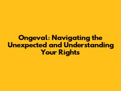 Ongeval: Navigating the Unexpected and Understanding Your Rights