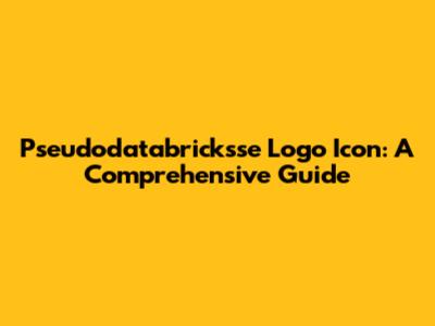 Pseudodatabricksse Logo Icon: A Comprehensive Guide