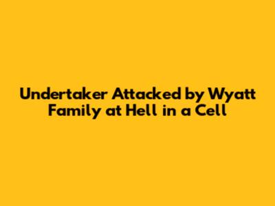 Undertaker Attacked by Wyatt Family at Hell in a Cell